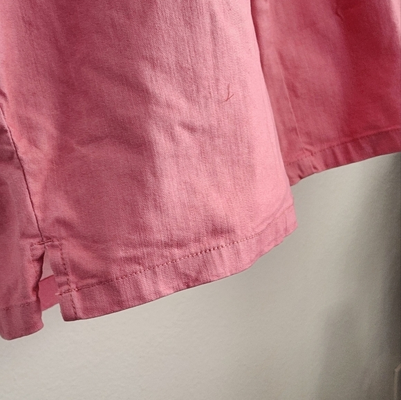 Woman Within Plus Size Pink Denim Embroidered Capris. Sz 42W (NWT) - Picture 3 of 12